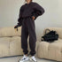 Premium Women’s Fleece Tracksuit: Hooded Sweatshirt and Jogging Pants - Casual Two-Piece Set - Warms Hoodies