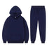 Solid Color, Long-Sleeved Hoodie and Sweatpants - Casual Two-Piece Set for Men and Women - Warms Hoodies