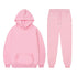 Solid Color, Long-Sleeved Hoodie and Sweatpants - Casual Two-Piece Set for Men and Women - Warms Hoodies