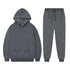 Solid Color, Long-Sleeved Hoodie and Sweatpants - Casual Two-Piece Set for Men and Women - Warms Hoodies