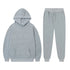 Solid Color, Long-Sleeved Hoodie and Sweatpants - Casual Two-Piece Set for Men and Women - Warms Hoodies
