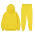 Solid Color, Long-Sleeved Hoodie and Sweatpants - Casual Two-Piece Set for Men and Women - Warms Hoodies