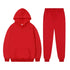 Solid Color, Long-Sleeved Hoodie and Sweatpants - Casual Two-Piece Set for Men and Women - Warms Hoodies