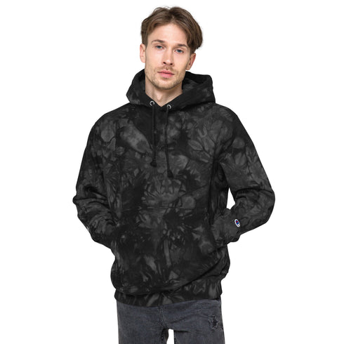 Men's Powerblend Fleece Hoodie | Champion | Tie-Dye | Team Arch