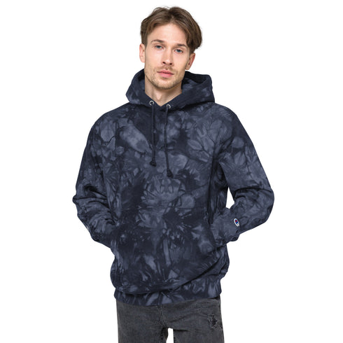 Men's Powerblend Fleece Hoodie | Champion | Tie-Dye | Team Arch