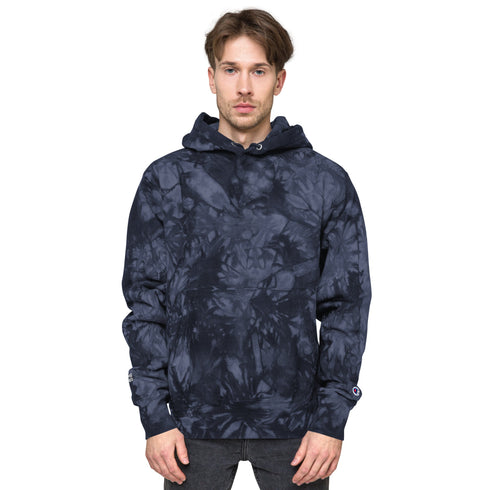 Men's Powerblend Fleece Hoodie | Champion | Tie-Dye | Team Arch