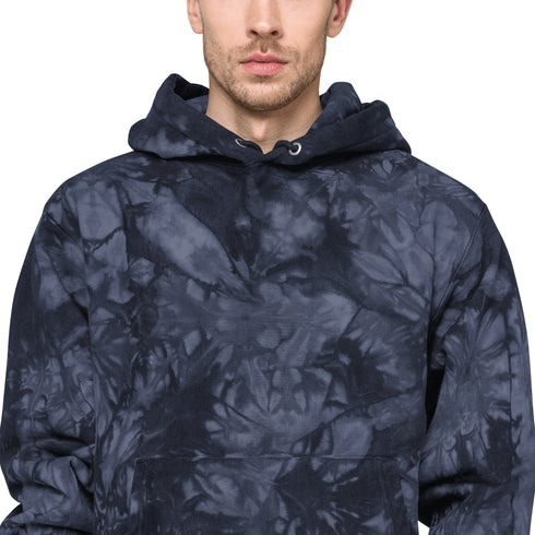 Men's Powerblend Fleece Hoodie | Champion | Tie-Dye | Team Arch
