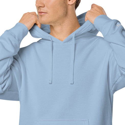 Men’s Solid Color Fleece Hoodies: Warms hoodies, Breathable Pullovers pigment-dyed hoodie