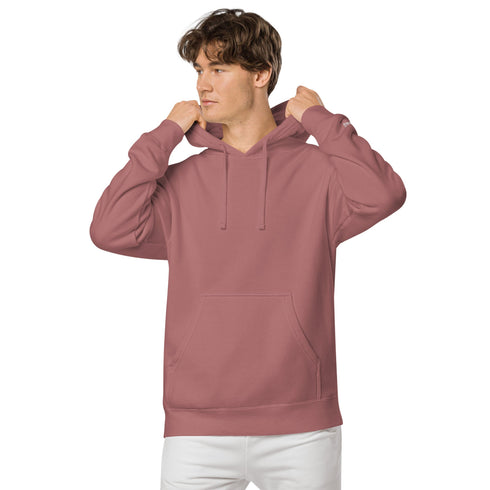 Men’s Solid Color Fleece Hoodies: Warms hoodies, Breathable Pullovers pigment-dyed hoodie
