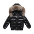 Winter jacket Parka for Kids - Boys & Girls Down Jacket with Natural Fur, Waterproof Outerwear and Snow Coat - Warms Hoodies