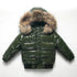 Winter jacket Parka for Kids - Boys & Girls Down Jacket with Natural Fur, Waterproof Outerwear and Snow Coat - Warms Hoodies