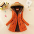 Women's Autumn-Winter Cotton Jacket - Slim Padded Coat, Hooded, Embroidery, Warm Overcoat, Fashion Parkas - Warms Hoodies
