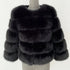 Women's Elegant Faux Fur Coat - Autumn Winter, Fluffy Black, Thick Warm, Office Style, Available in Multiple Sizes - Warms Hoodies