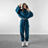 Women’s Hooded Tracksuit Two-Piece Set with Drawstring Sweatpants and Pullover Hoodie - Warms Hoodies