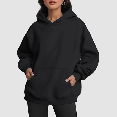 Women’s Oversized Sweatshirt: Comfy Casual Loose Lightweight Hoodie, Fleece Pullover Top, Ideal for Fall and Winter - Warms Hoodies