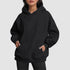 Women’s Oversized Sweatshirt: Comfy Casual Loose Lightweight Hoodie, Fleece Pullover Top, Ideal for Fall and Winter - Warms Hoodies