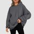Women’s Oversized Sweatshirt: Comfy Casual Loose Lightweight Hoodie, Fleece Pullover Top, Ideal for Fall and Winter - Warms Hoodies