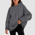 Women’s Oversized Sweatshirt: Comfy Casual Loose Lightweight Hoodie, Fleece Pullover Top, Ideal for Fall and Winter - Warms Hoodies